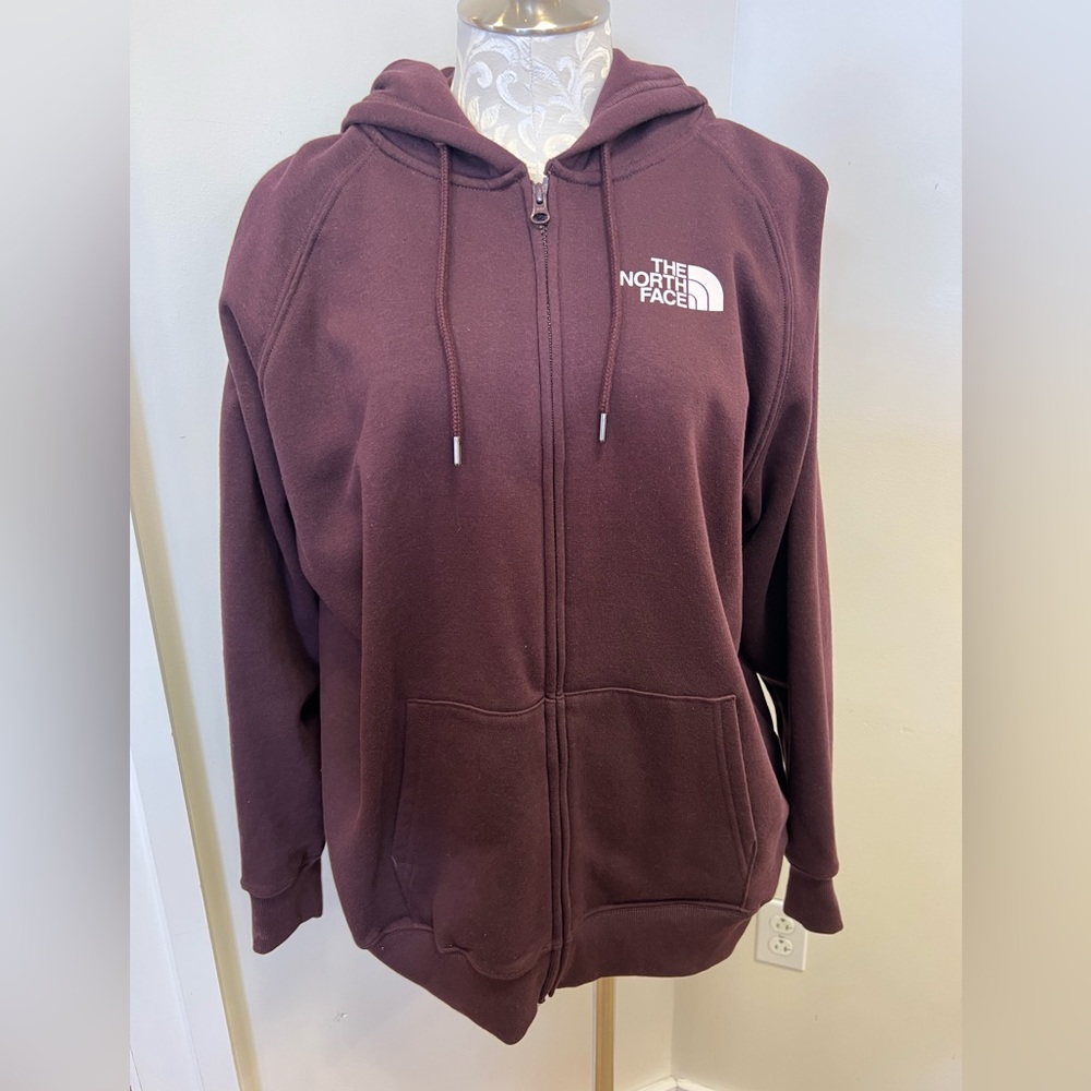 The North Face Zip Up Hoodie-XXL in eggplant
